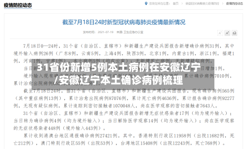 31省份新增5例本土病例在安徽辽宁/安徽辽宁本土确诊病例梳理-第2张图片