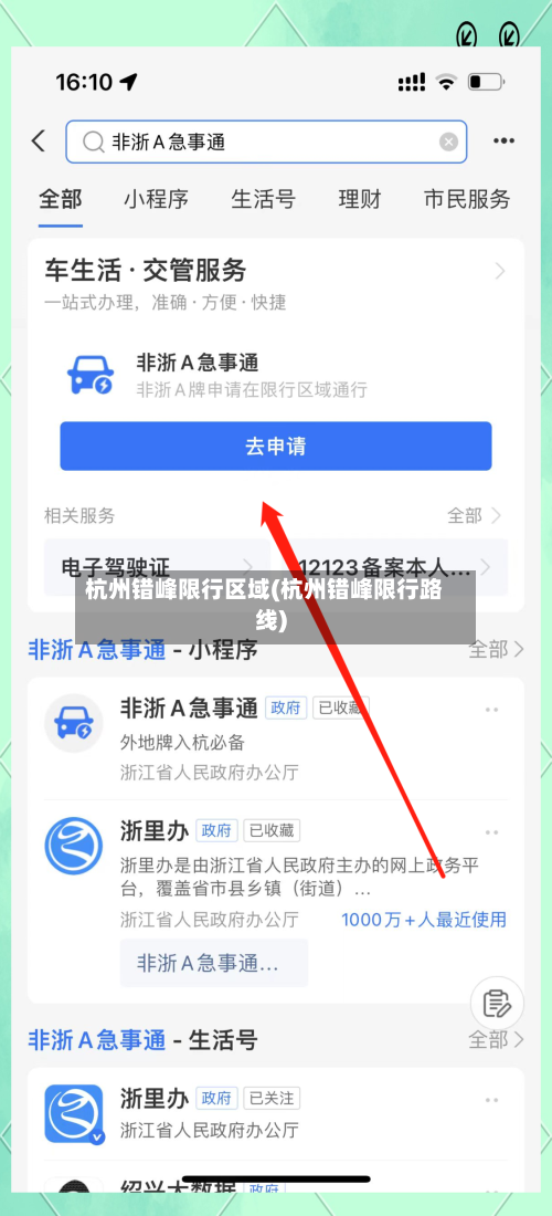 杭州错峰限行区域(杭州错峰限行路线)-第2张图片