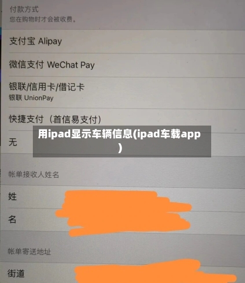 用ipad显示车辆信息(ipad车载app)-第2张图片