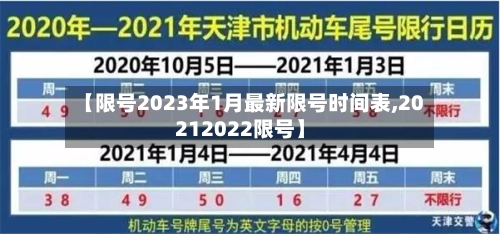 【限号2023年1月最新限号时间表,20212022限号】-第2张图片