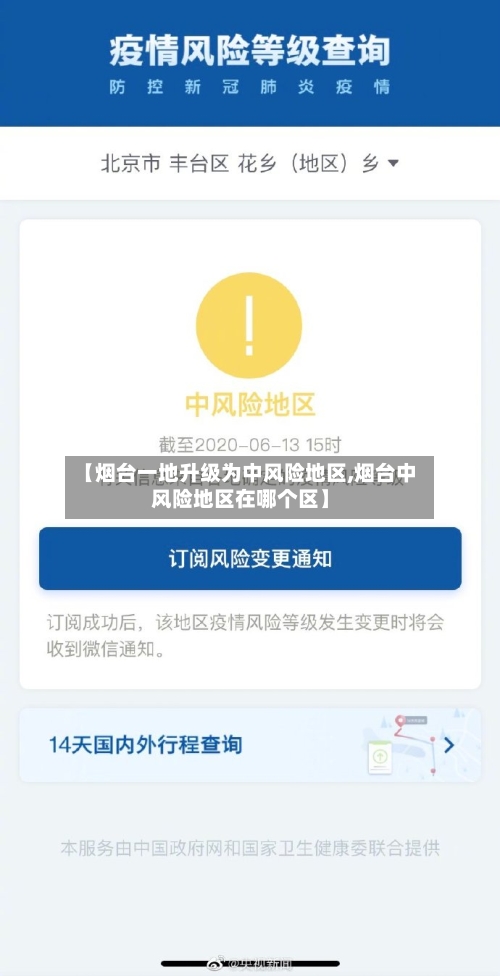 【烟台一地升级为中风险地区,烟台中风险地区在哪个区】