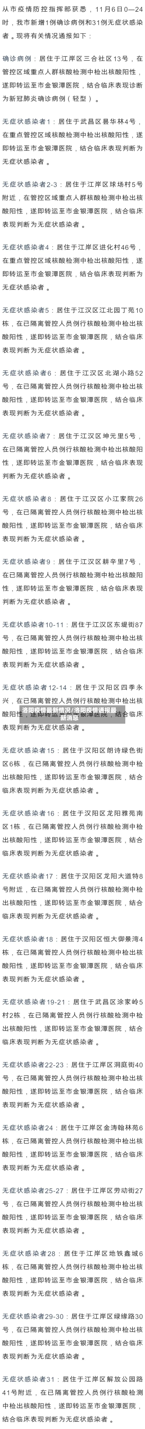洛阳疫情最新情况/洛阳疫情通报最新消息-第3张图片