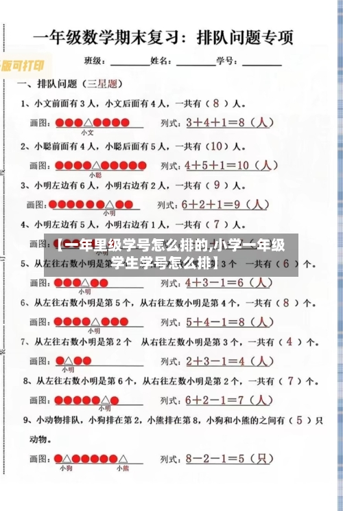 【一年里级学号怎么排的,小学一年级学生学号怎么排】-第2张图片