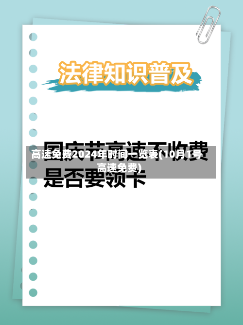 高速免费2024年时间一览表(10月1号高速免费)