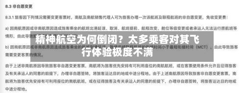精神航空为何倒闭？太多乘客对其飞行体验极度不满-第3张图片