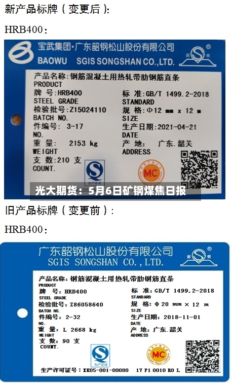 光大期货：5月6日矿钢煤焦日报-第2张图片