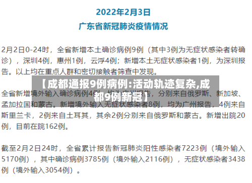 【成都通报9例病例:活动轨迹复杂,成都9例新冠】-第3张图片