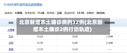 北京新增本土确诊病例32例(北京新增本土确诊2例行动轨迹)-第2张图片