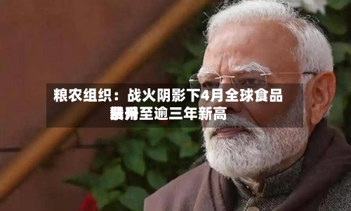 粮农组织：战火阴影下4月全球食品费用攀升至逾三年新高-第2张图片