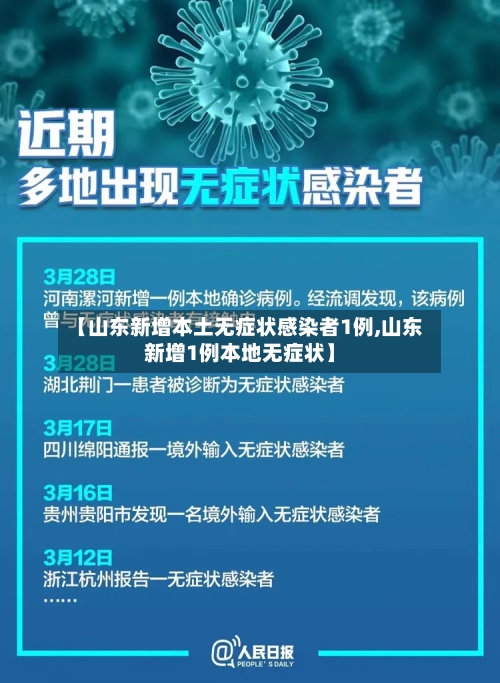 【山东新增本土无症状感染者1例,山东新增1例本地无症状】-第3张图片