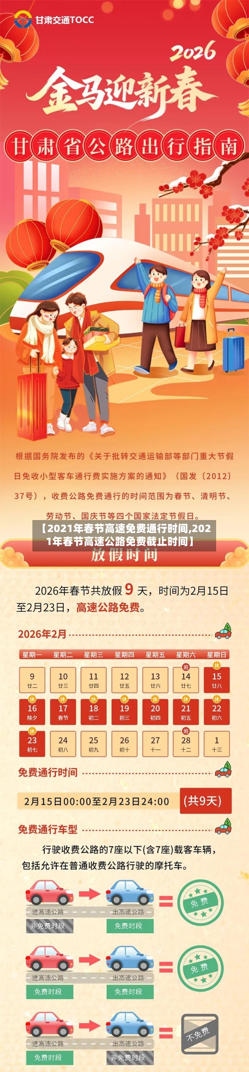 【2021年春节高速免费通行时间,2021年春节高速公路免费截止时间】-第2张图片