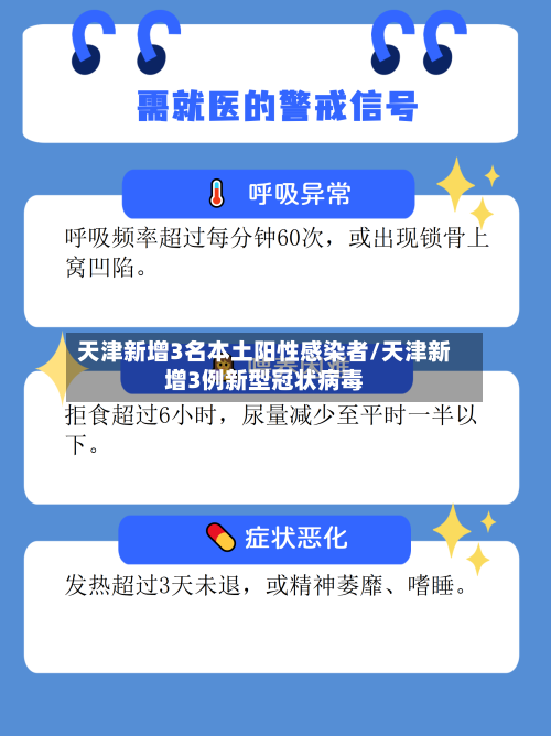 天津新增3名本土阳性感染者/天津新增3例新型冠状病毒