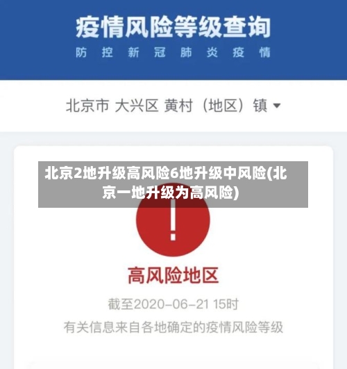 北京2地升级高风险6地升级中风险(北京一地升级为高风险)-第2张图片