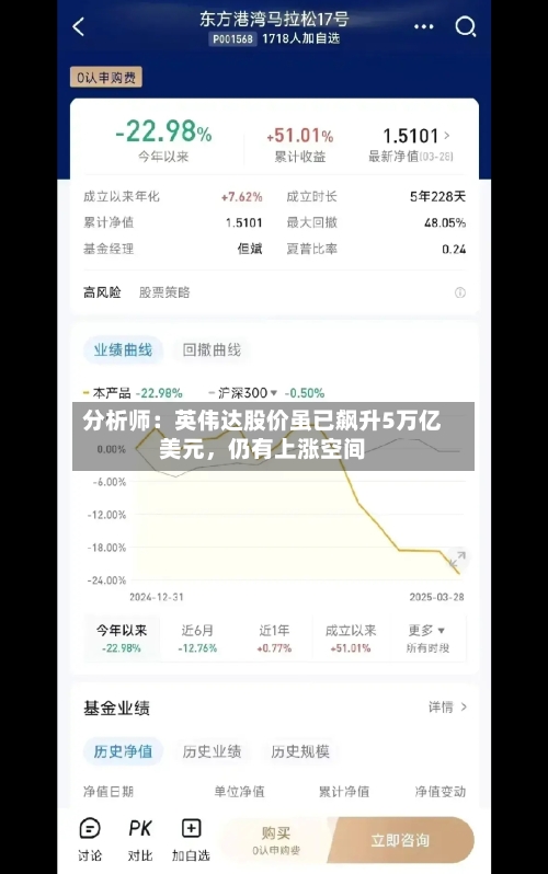分析师：英伟达股价虽已飙升5万亿美元，仍有上涨空间
