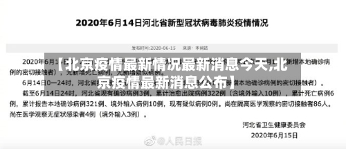 【北京疫情最新情况最新消息今天,北京疫情最新消息公布】
