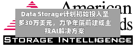 Data Storage计划初始投入至多30万美元，力争年底前建成主权AI解决方案-第2张图片