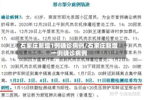 石家庄新增1例确诊病例/石家庄新增一例确诊病例-第2张图片