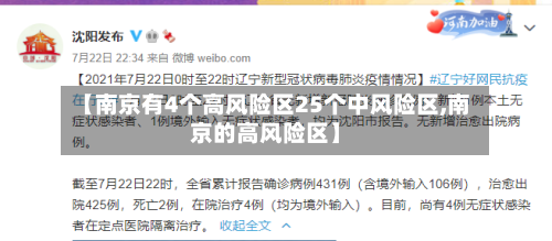 【南京有4个高风险区25个中风险区,南京的高风险区】-第2张图片