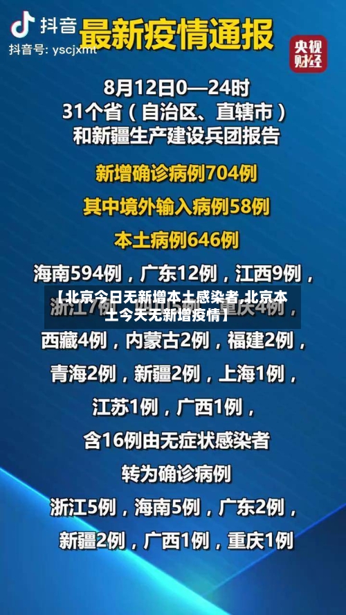 【北京今日无新增本土感染者,北京本土今天无新增疫情】