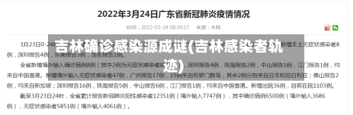 吉林确诊感染源成谜(吉林感染者轨迹)