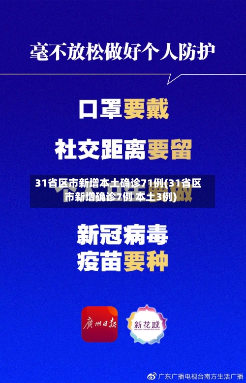 31省区市新增本土确诊71例(31省区市新增确诊7例 本土3例)