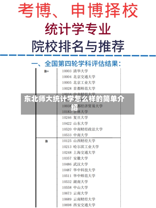 东北师大统计学怎么样的简单介绍-第3张图片