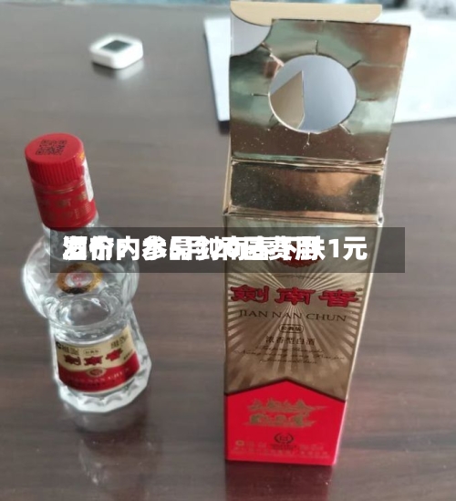 酒价内参5月20日费用发布：水晶剑南春下跌1元