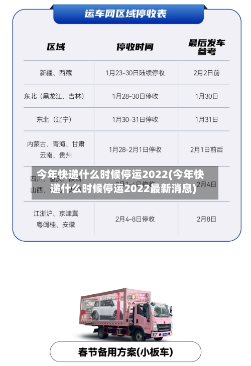 今年快递什么时候停运2022(今年快递什么时候停运2022最新消息)