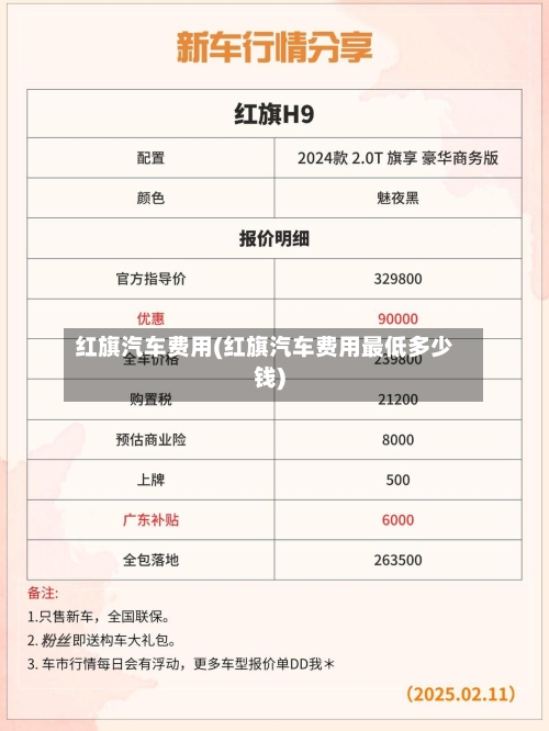红旗汽车费用(红旗汽车费用最低多少钱)-第2张图片