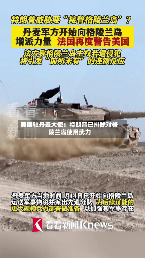美国驻丹麦大使:特朗普已排除对格陵兰岛使用武力