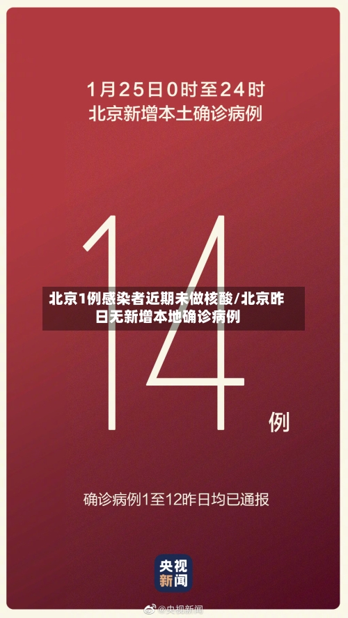 北京1例感染者近期未做核酸/北京昨日无新增本地确诊病例