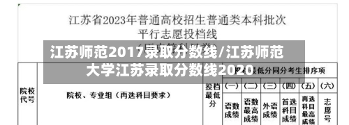 江苏师范2017录取分数线/江苏师范大学江苏录取分数线2020-第2张图片