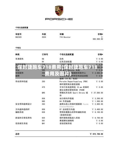 保时捷跑车718费用(保时捷跑车718费用及图片)-第3张图片